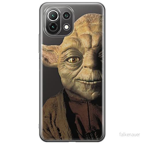 ERT GROUP mobiltelefonfodral för Xiaomi 11 LITE 4G/5G originalt och officiellt licensierat Star Wars mönster Yoda 004, gedeeltelijk transparant 5903932729962