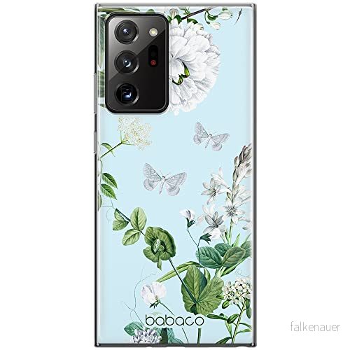 ERT GROUP mobiltelefonfodral för Samsung GALAXY NOTE 20 ULTRA originalt och officiellt licensierat Babaco mönster Flowers 030 anpassad till formen på mobiltelefonen, fodral tillverkad av TPU plast 5905131275899