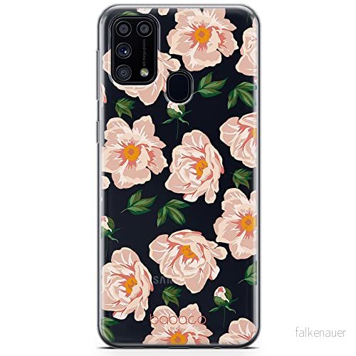 ERT GROUP mobiltelefonfodral för Samsung M31 originalt och officiellt licensierat Babaco mönster Flowers 014 optimalt anpassad till formen på mobiltelefonen, gedeeltelijk transparant 5903932614978