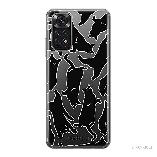 ERT GROUP mobiltelefonfodral för Xiaomi REDMI NOTE 11S 4G / 11 originalt och officiellt licensierat Babaco mönster Cats 005, gedeeltelijk transparant 5905511569259