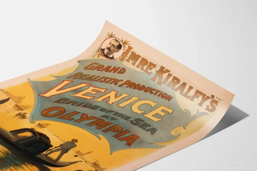Vintageposter Venetiens Brud av Havet - Bild 3