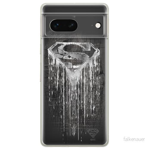 ERT GROUP mobiltelefonfodral för Google PIXEL 7 originalt och officiellt licensierat DC mönster Superman 003 optimalt anpassad till formen på mobiltelefonen, fodral tillverkad av TPU plast 5905795142896