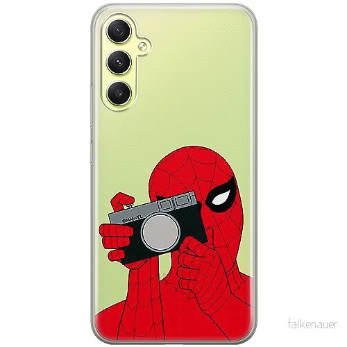ERT GROUP mobiltelefonfodral för Samsung A34 5G originalt och officiellt licensierat Marvel mönster Spider Man 026 optimalt anpassad till formen på mobiltelefonen, gedeeltelijk transparant 5905795002886