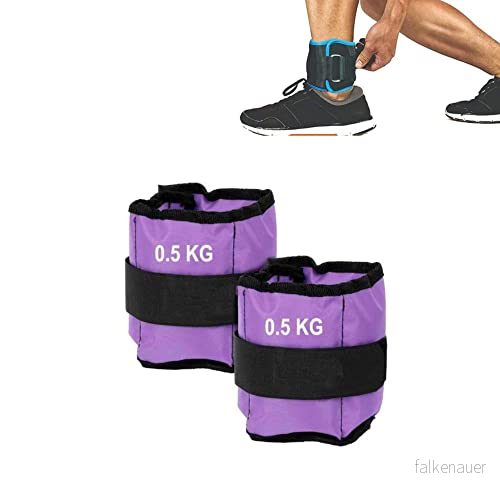 FFitnes S Handleds och fotvikter (2 x 0,50 kg) armband/hörnvikter med justerbar rem 769322297696