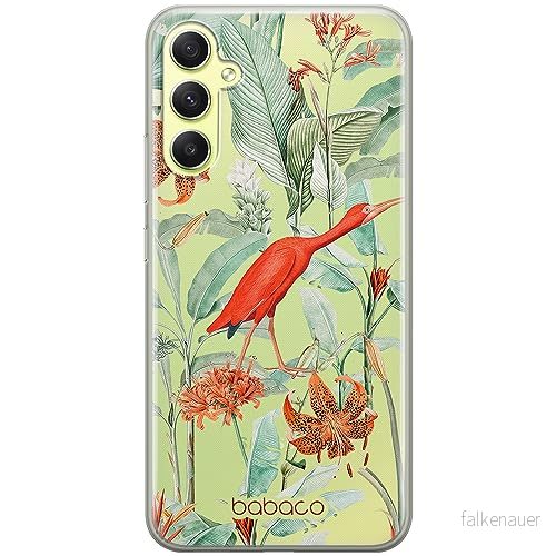 ERT GROUP mobiltelefonfodral för Samsung A34 5G originalt och officiellt licensierat Babaco mönster Flowers 049 optimalt anpassad till formen på mobiltelefonen, gedeeltelijk transparant 5905511785291