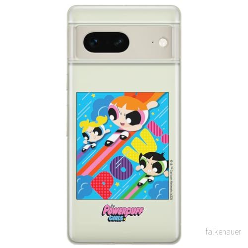 ERT GROUP mobiltelefonfodral för Google PIXEL 7 originalt och officiellt licensierat The Powerpuff Girls mönster 025 optimalt anpassad till formen på mobiltelefonen, gedeeltelijk transparant 5905795154226