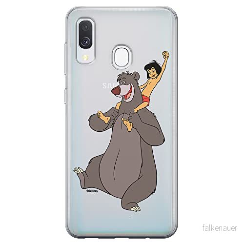 ERT GROUP mobiltelefonfodral för Samsung A40 originalt och officiellt licensierat Disney mönster Jungle Book 002 optimalt anpassad till formen på mobiltelefonen, gedeeltelijk transparant 5905131199515