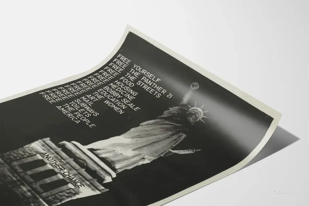 Svartvitt poster av Frihetsgudinnan 'Frigör dig själv' - Bild 3