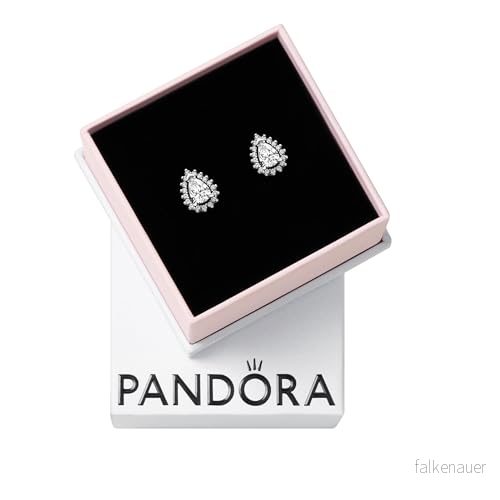 PANDORA Timeless Funkelnde Birnen Kranz Ohrringe aus Sterling Silber mit Zirkonia, 292834C01 5700303080437