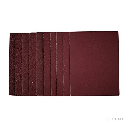 Draper 54824 1/4 sandpapper, 115 x 150 mm, blandade korn (förpackning med 10), röd, en storlek 5059482013713
