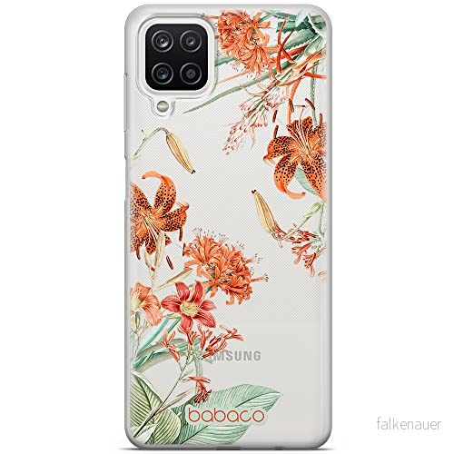ERT GROUP mobiltelefonfodral för Samsung A12 / M12 F12 originalt och officiellt licensierat Babaco mönster Flowers 057 optimalt anpassad till formen på mobiltelefonen, gedeeltelijk transparant 5905131364500