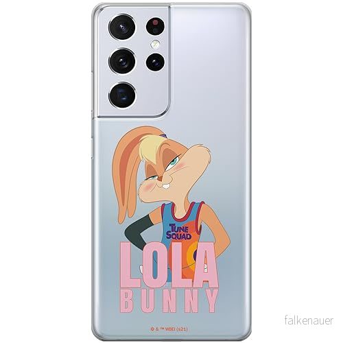 ERT GROUP mobiltelefonfodral för Samsung S21 ULTRA originalt och officiellt licensierat Looney Tunes mönster Space Jam 021 optimalt anpassad till formen på mobiltelefonen, gedeeltelijk transparant 5905511054991