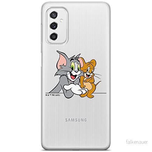 ERT GROUP mobiltelefonfodral för Samsung M52 5G originalt och officiellt licensierat Tom and Jerry mönster 005 optimalt anpassad till formen på mobiltelefonen, gedeeltelijk transparant 5904805494482