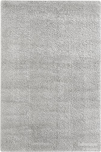 andiamo matta Chia högkvalitativ vardagsrum eller sovrum med 30 mm lugghöjd enfärgad vardagsrumsmatta 60 x 110 cm grå 4002398414281