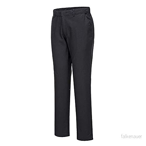 Portwest S232 Stretch Chinos Byxa, Regelbunden, Svart, Storlek 30 5036108281923