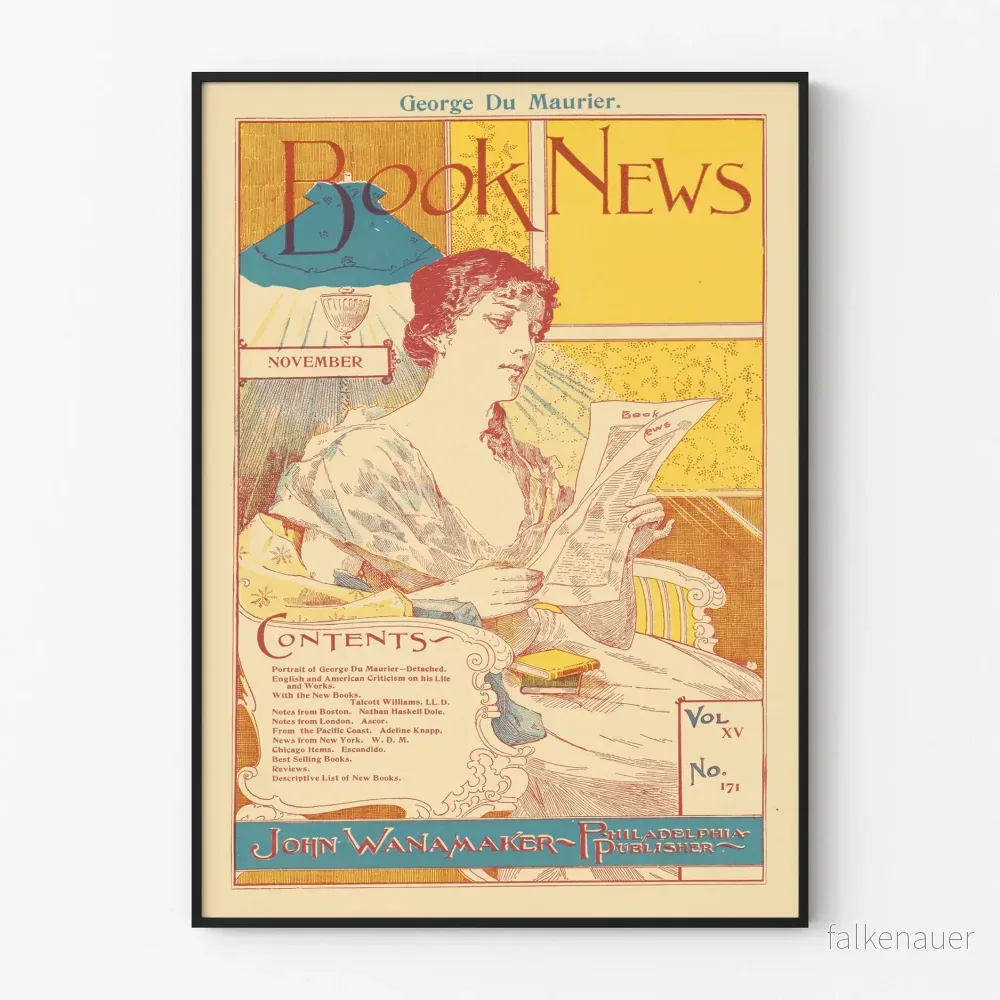 Vintageposter Book News George Du Maurier november