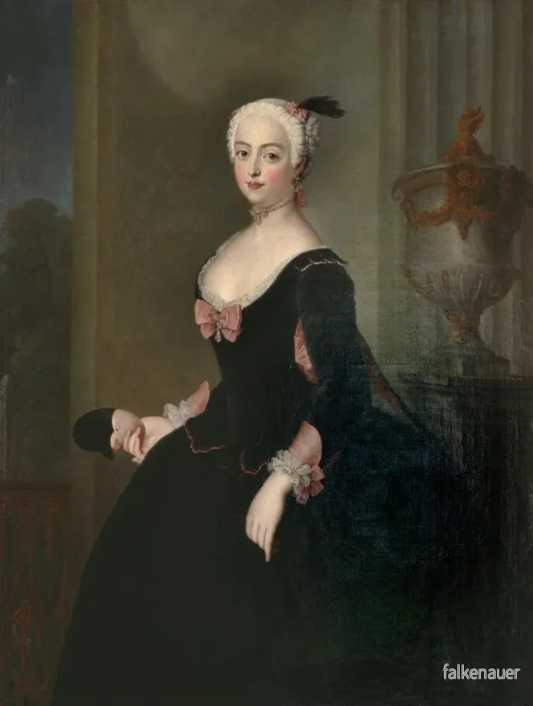 Målning Anna Elisabeth von der Schulenburg - Antoine Pesne | Konsttryck - Bild 2