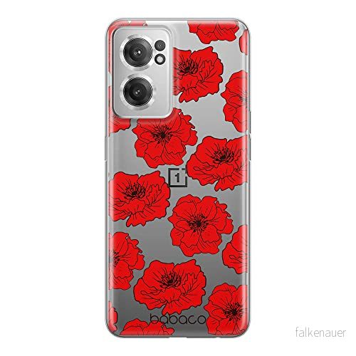 ERT GROUP mobiltelefonfodral för Oneplus NORD CE 2 originalt och officiellt licensierat Babaco mönster Flowers 018 optimalt anpassad till formen på mobiltelefonen, gedeeltelijk transparant 5905511288457