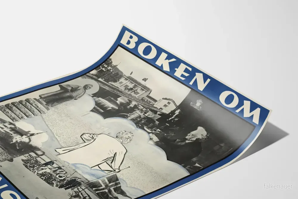 Vintageposter Boken om Bjørnson - Konstnärlig väggdekoration - Bild 3