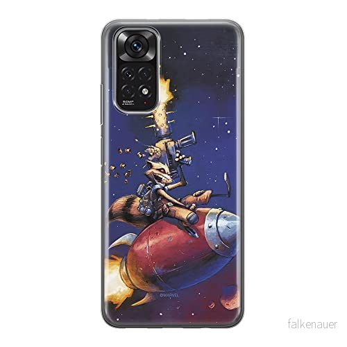 ERT GROUP mobiltelefonfodral för Xiaomi REDMI NOTE 11S 4G / 11 originalt och officiellt licensierat Marvel mönster Rocket 007, fodral tillverkad av TPU plast 5905511561420
