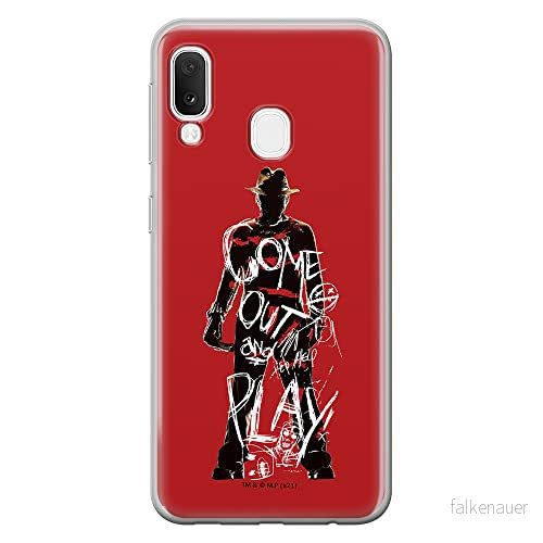 ERT GROUP mobiltelefonfodral för Samsung A20e originalt och officiellt licensierat Horror mönster Nightmare of Elm Street 006 anpassad till formen på mobiltelefonen, fodral tillverkad av TPU plast 5905511083397