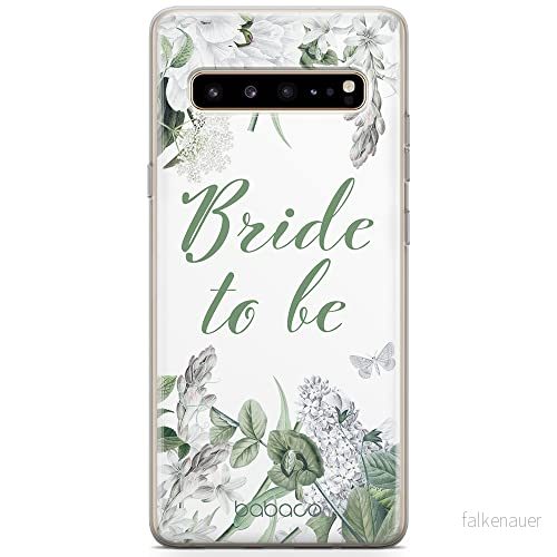 ERT GROUP mobiltelefonfodral för Samsung S10 5G originalt och officiellt licensierat Babaco mönster Bride to be 005 Vit optimalt anpassad till formen på mobiltelefonen, fodral tillverkad av TPU plast 5904805786976
