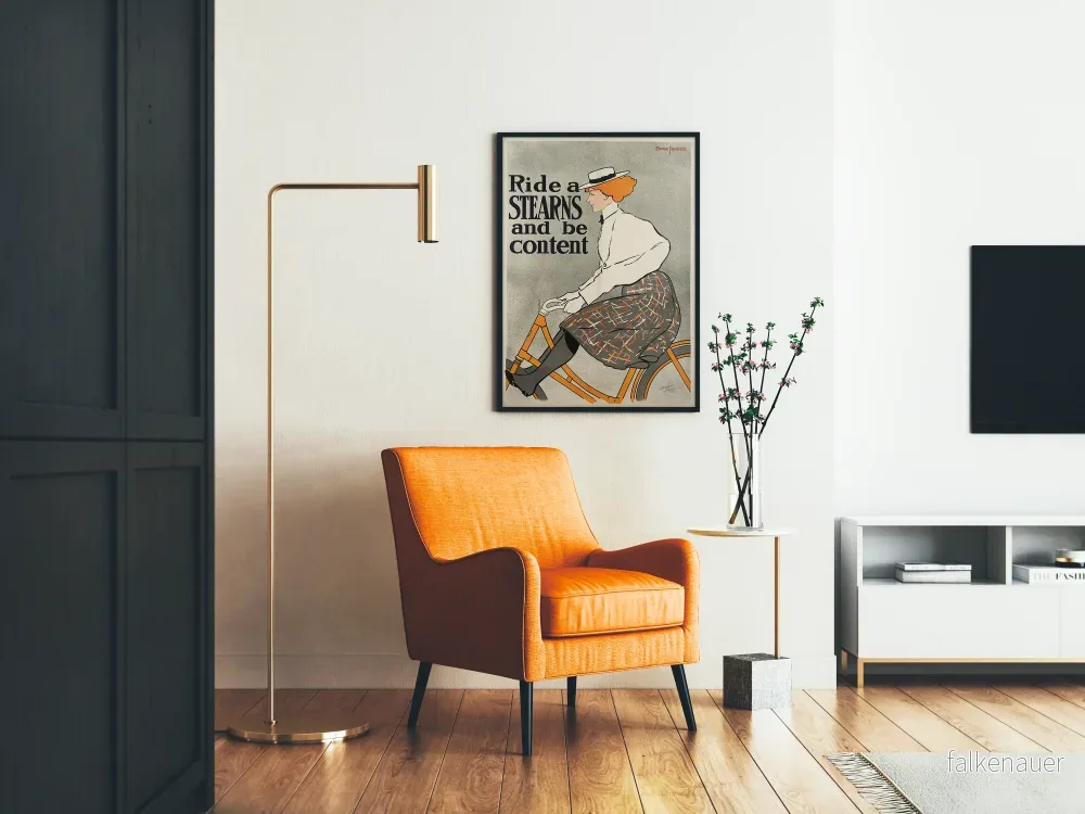 Vintageposter Ride a Stearns för väggdekoration - Bild 2