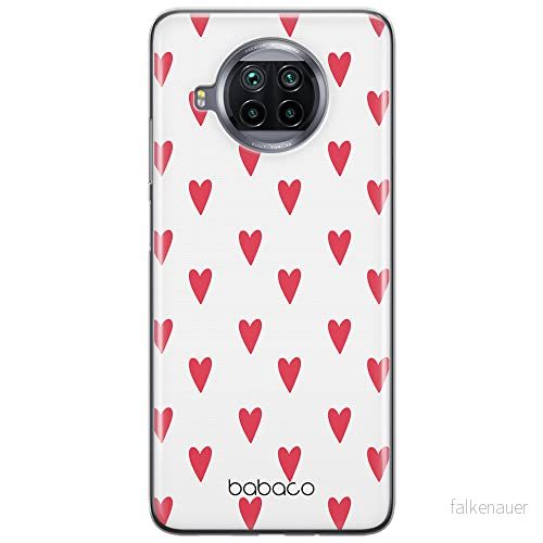 ERT GROUP mobiltelefonfodral för Xiaomi MI 10T LITE/REDMI NOTE 9 PRO 5G originalt och officiellt licensierat Babaco mönster Hearts 004, gedeeltelijk transparant 5904805018855