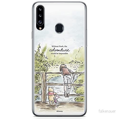 ERT GROUP mobiltelefonfodral för Samsung A20S originalt och officiellt licensierat Disney mönster Winnie the Pooh and friends 017 anpassad till formen på mobiltelefonen, fodral tillverkad av TPU plast 5904805435300