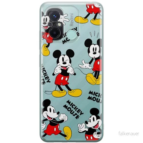 ERT GROUP mobiltelefonfodral för Xiaomi REDMI 12C/ 11A originalt och officiellt licensierat Disney mönster Mickey 050 optimalt anpassad till formen på mobiltelefonen, gedeeltelijk transparant 5905795032210
