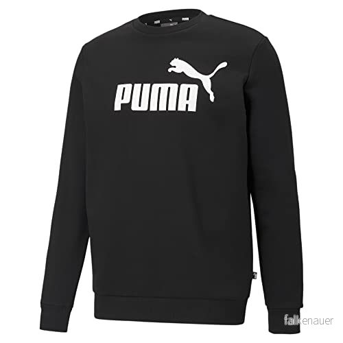 Puma Herren Pullover ESS Big Logo Crew TR, Black, XL, 586680 4063697319820