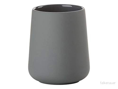 Zone Denmark Nova One tandborstmugg, tandborstmugg i keramik med soft touch beläggning, diameter 8 cm, höjd 10 grå 5708760613908 Zone Denmark Nova One tandborstmugg, tandborstmugg i keramik med soft touch beläggning, diameter 8 cm, höjd 10 grå 5708760613908