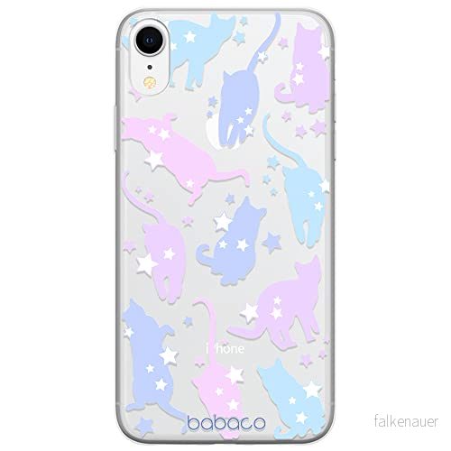 ERT GROUP mobiltelefonfodral för Iphone XR originalt och officiellt licensierat Babaco mönster Cats 016 optimalt anpassad till formen på mobiltelefonen, gedeeltelijk transparant 5905131103185
