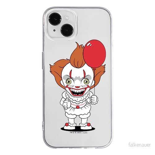 ERT GROUP mobiltelefonfodral för Iphone 14 PLUS originalt och officiellt licensierat Horror mönster It 006 optimalt anpassad till formen på mobiltelefonen, gedeeltelijk transparant 5905131958990