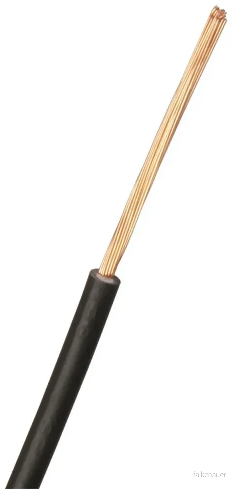 Nexans RK Kopplingskabel 1x1 mm², svart, 90C (H05V2 K) 200 m, bobin 7330000118904