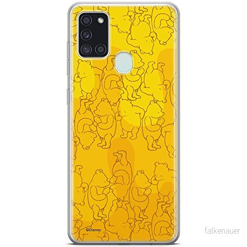 ERT GROUP mobiltelefonfodral för Samsung A21s originalt och officiellt licensierat Disney mönster Winnie the Pooh and friends 003 anpassad till formen på mobiltelefonen, fodral tillverkad av TPU plast 5903040256008