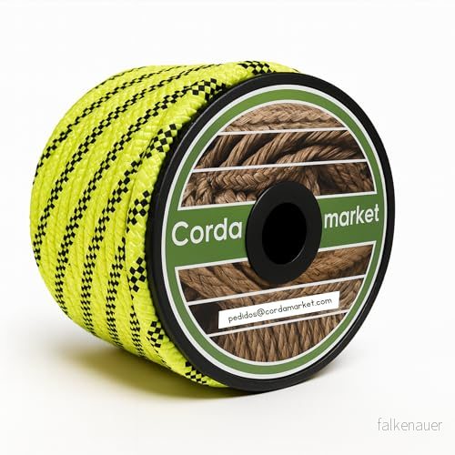 Cordamarket 10 mm, unisex, vuxna, neongul, 25 m 8422680111982