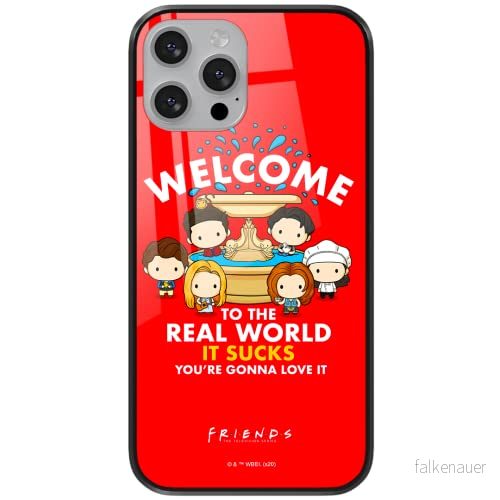 ERT GROUP mobiltelefonfodral för Apple Iphone 7 PLUS/ 8 PLUS originalt och officiellt licensierat Friends mönster 005 tillverkad av härdat glas, optimalt anpassat till mobilens form, skyddsfodral 5903932282924