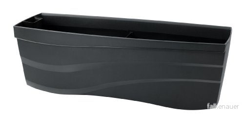 Eda Plastiques 10999 G.GF SX4 Océana blomlåda, polypropylen, 89,5 x 33 30 cm, antracitgrå 3086960201517