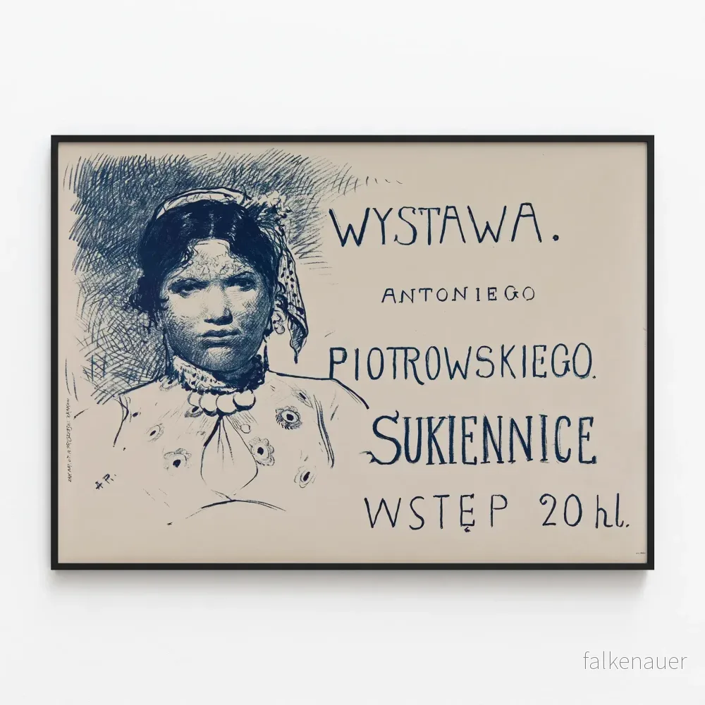 Utställningsposter Wystawa Antoniego Piotrowskiego - Art Graphique Vintage