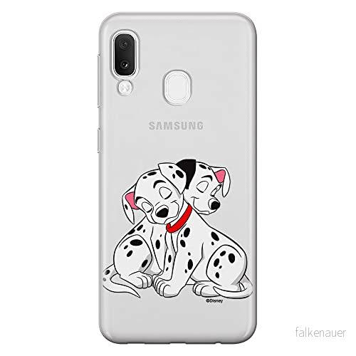 ERT GROUP mobiltelefonfodral för Samsung A20e originalt och officiellt licensierat Disney mönster Dalmatians 005 Vit optimalt anpassad till formen på mobiltelefonen, gedeeltelijk transparant 5904805889585