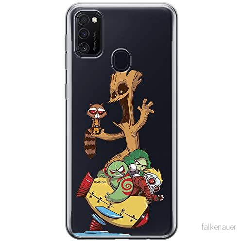 ERT GROUP mobiltelefonfodral för Samsung M21 originalt och officiellt licensierat Marvel mönster Guardians of the Galaxy 020 optimalt anpassad till formen på mobiltelefonen, gedeeltelijk transparant 5903537837840