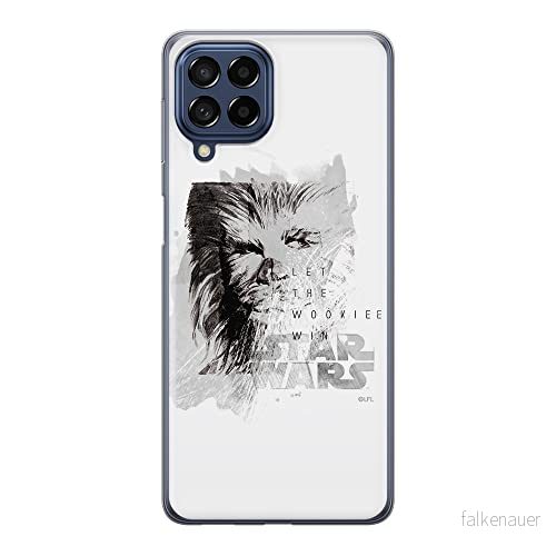 ERT GROUP mobiltelefonfodral för Samsung M53 5G originalt och officiellt licensierat Star Wars mönster Chewbacca 004 optimalt anpassad till formen på mobiltelefonen, fodral tillverkad av TPU plast 5905511384395