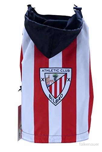 Athletic Club Bilbao Hooded Regnrock för Hund, Vattentät tröja, 8 storlekar tillgängliga, Utrustning, Storlek XL, Hög kvalitet, Officiell produkt (CyP Brands) 8426842087597