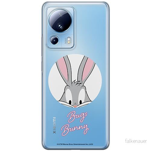 ERT GROUP mobiltelefonfodral för Xiaomi 13 LITE/CIVI 2 originalt och officiellt licensierat Looney Tunes mönster Bugs 023 optimalt anpassad till formen på mobiltelefonen, gedeeltelijk transparant 5905795088781