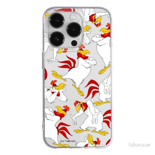ERT GROUP mobiltelefonfodral för Iphone 14 PRO MAX originalt och officiellt licensierat Looney Tunes mönster Foghorn Leghorn 001 anpassad till formen på mobiltelefonen, gedeeltelijk transparant 5905511667979