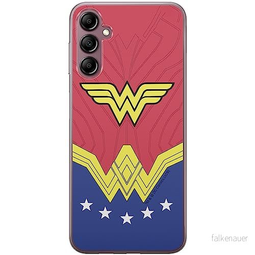 ERT GROUP mobiltelefonfodral för Samsung A14 4G/5G originalt och officiellt licensierat DC mönster Wonder Woman 008 optimalt anpassad till formen på mobiltelefonen, fodral tillverkad av TPU plast 5905511834685