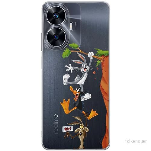 ERT GROUP mobiltelefonfodral för Realme C55 originalt och officiellt licensierat Looney Tunes mönster 005 optimalt anpassad till formen på mobiltelefonen, gedeeltelijk transparant 5905511875831
