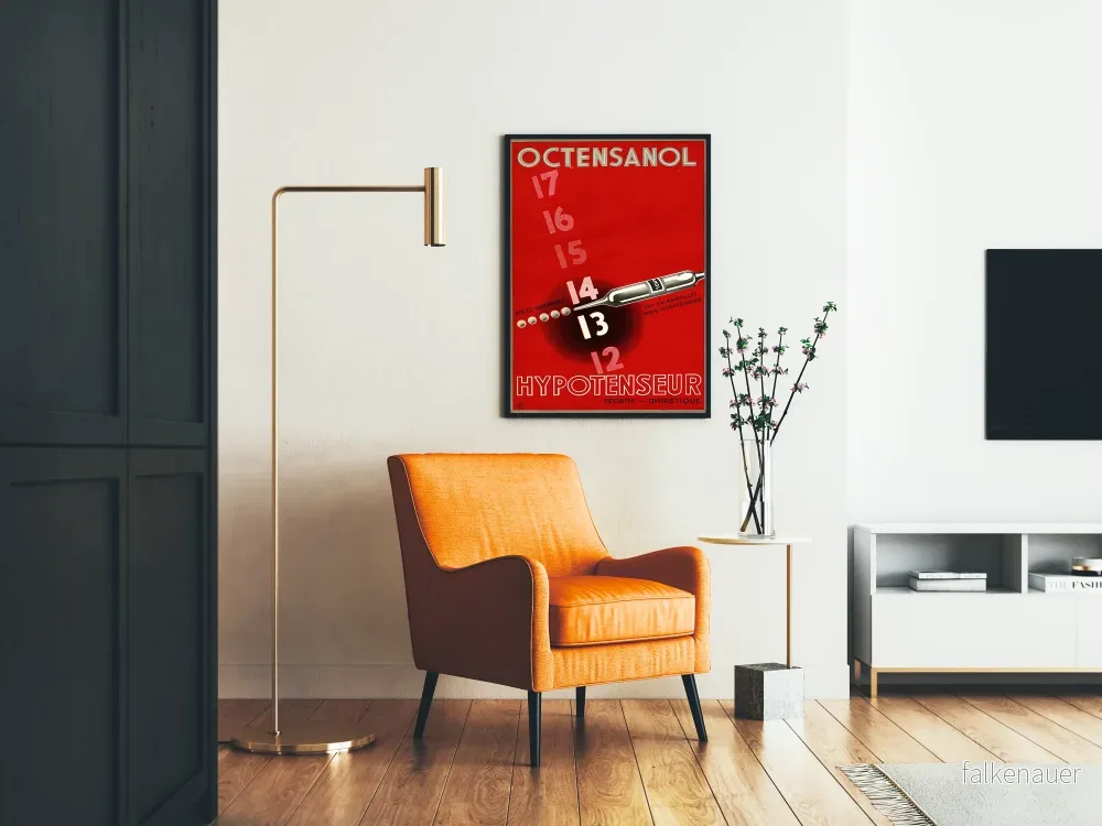 Vintageposter för Octensanol Hypotensiv Dekoration för Vägg - Bild 2