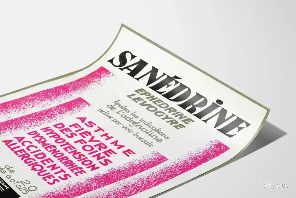 Vintageposter Sanédrine adrenerg behandling - Bild 3